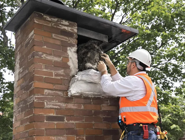 Humane removal of debris and animals by Killingly Chimney Sweep in Killingly, CT