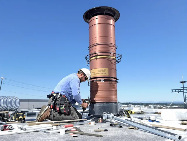Installed chimney liner by Killingly Chimney Sweep in Killingly, CT