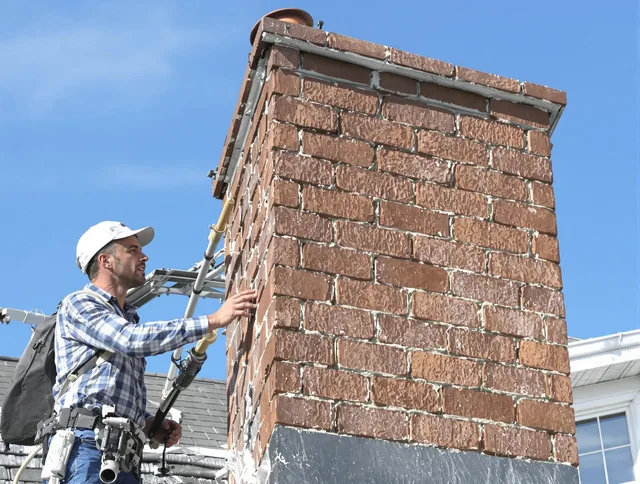 Brickwork for a chimney rebuild by Killingly Chimney Sweep in Killingly, CT