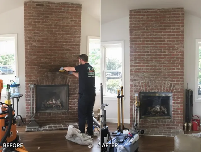 Finished chimney sweeping service by Killingly Chimney Sweep in Killingly, CT