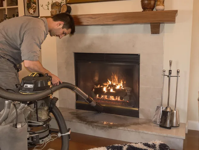 Routine fireplace upkeep by Killingly Chimney Sweep in Killingly, CT