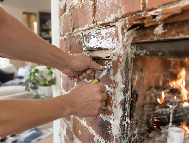 Routine fireplace repair by Killingly Chimney Sweep in Killingly, CT