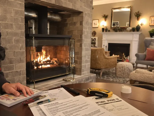 Killingly Chimney Sweep verifying fireplace safety measures in Killingly, CT
