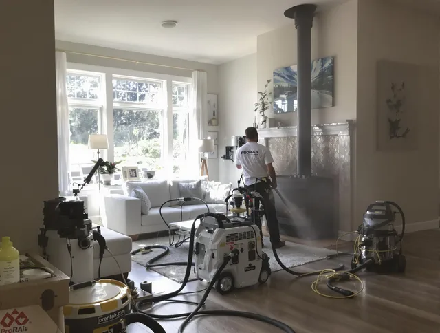 Soot removal service by Killingly Chimney Sweep for a fireplace in Killingly, CT